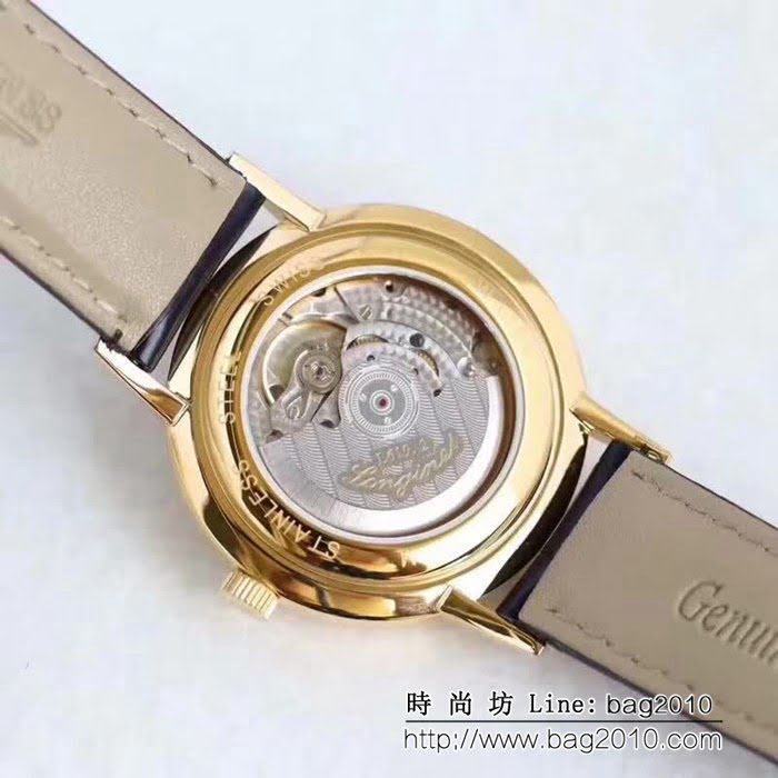 LONGINES浪琴 復古系列 鍋蓋玻璃高端男士腕表 WSS0161